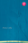Pure Mysore Crepe Silk Saree -Teal Blue-PA11134