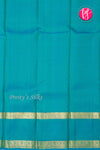 Pure Kanchipuram Silk Saree-Leamongreen And Tealblue-PA26216