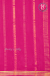 Pure Mysore Crepe Silk Saree-Green And Pink-PA19960