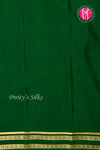 Pure Mysore Crepe Silk Saree -Mejenta pink And Bottlegreen-PF86103