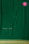 Pure Mysore Crepe Silk Saree-Bottlegreen-PA84140