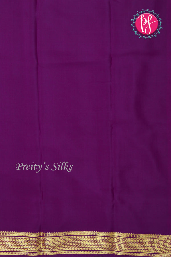 Pure Mysore Crepe Silk Saree -Kanakambara And Deepvoilet-PA72868