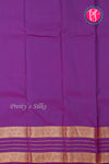 Pure Kanchipuram Silk Saree-Iceblue And Purple-PA23554