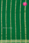 Pure Mysore Crepe Silk Saree-Red And Green-PA19960