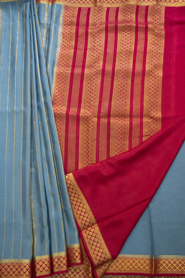 Day 7 Pure Mysore Crepe Silk Saree-PA41161