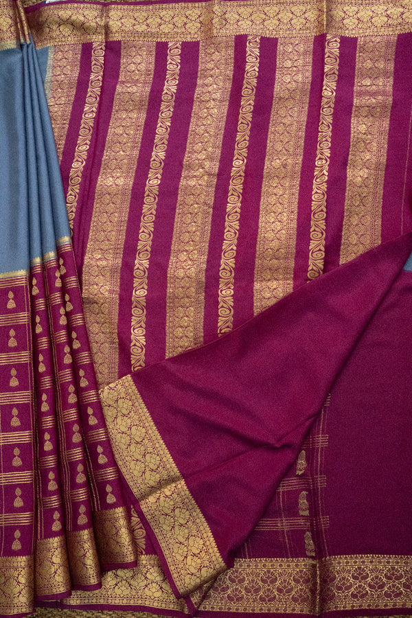 Day 7 Pure Mysore Crepe Silk Saree-PA46864