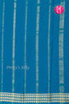 Pure Mysore Crepe Silk Saree-Tealblue-PA19578