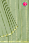 Pure Mysore Crepe Silk Saree-Light Olivegreen-PA21766