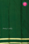 Pure Mysore Crepe Silk Saree -Red And BottleGreen-PF860498