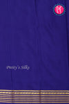 Pure Mysore Crepe Silk Saree-Mauvepink And Navyblue-PF73884