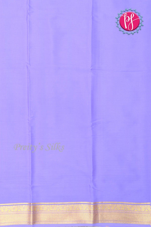 Pure Mysore Crepe Silk Saree-Light Pastel Lavender-PF84310