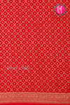 Pure Banarasi Crepe Silk Saree-Red-PA22100