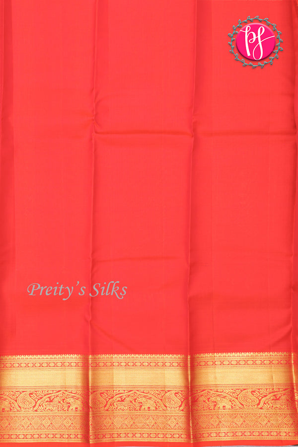 Pure Kanchipuram Silk Saree-Red-PA23602