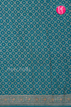 Pure Banarasi Crepe Silk Saree-DeepTealblue-PA22100