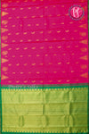 Pure Kanchipuram Silk Saree-Pink And Parrotgreen-PF81916