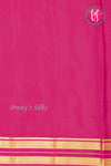 Pure Mysore Crepe Silk Saree-Teal Blue And Pink-PA19929