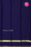 Pure Mysore Crepe Silk Saree-Navyblue-PA21800