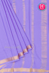 Pure Mysore Crepe Silk Saree-Lightlavender-PA33565