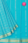 Pure Mysore Crepe Silk Saree-Skyblue-PA26341