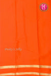 Pure Mysore Crepe Silk Saree -Deep Rose And Orange-PF86048