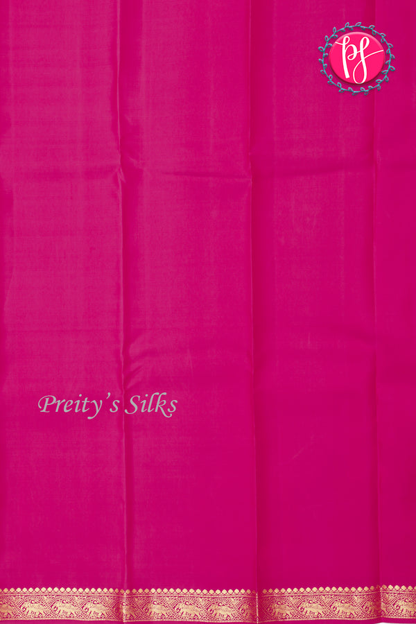 Pure Kanchipuram Silk Saree-Mejantapink-PA27091