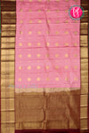 Pure Kanchipuram Silk Saree-Lightpink And Marron-PA23514
