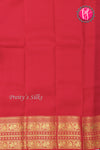 Half Pure Kanchipuram Silk Saree-Lightpink And Red-PA25826
