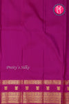 Pure Kanchipuram Silk Saree-Pistagreen And Mejenapink-PA23514