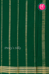 Pure Mysore Crepe Silk Saree-Bottlegreen-PA19578