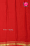 Pure Mysore Crepe Silk Saree-Red-PA21845