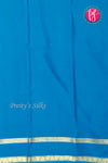 Pure Mysore Crepe Silk Saree -Royalblue And Blue-PF82493
