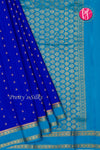 Pure Mysore Crepe Silk Saree With Bentex Border-PF80241