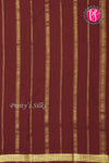 Pure Mysore Crepe Silk Saree -Onion pink And Maroon-PA09448