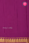 Pure Mysore Crepe Silk Saree-Pistagreen And Deepwine-PA20648