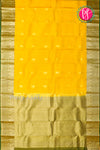 Half Pure Kanchipuram Silk Saree-Yellow And Green-PA25832