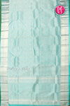 Pure Brocade Kanchipuram Silk Saree-pastel green-PA04493