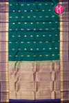 Pure Kanchipuram Silk Saree-Peacockblue And Blue-PF47958