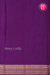 Pure Mysore Crepe Silk Saree-Mauve And Deeppurple-PA26302