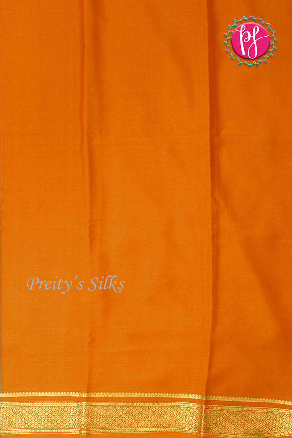 Pure Mysore Crepe Silk Saree -Mustardyellow-PA84140