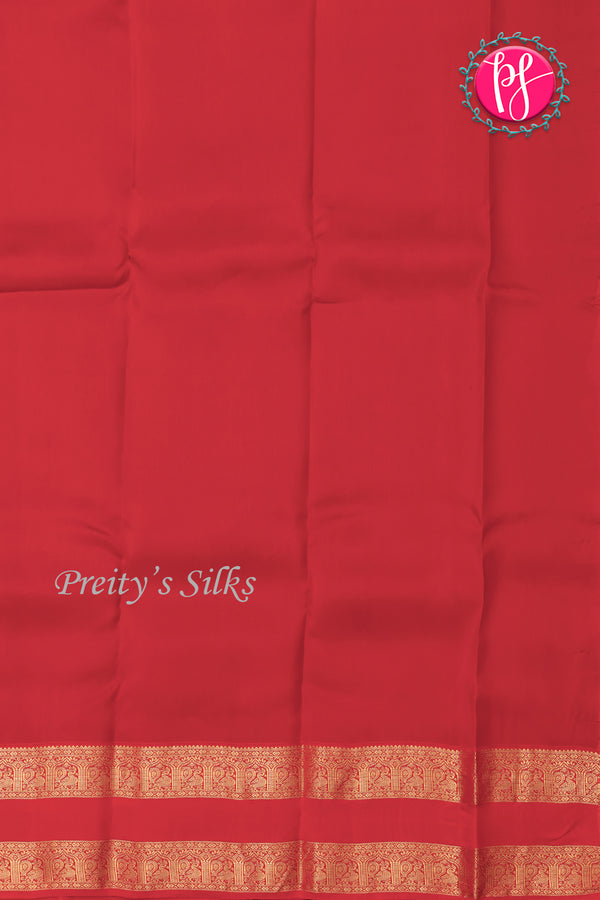 Half Pure Kanchipuram Silk Saree-Palepink And Red-PA35211