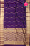 Pure Kanchipuram Silk Saree-Imperial Purple-PA27609