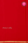 Pure Mysore Crepe Silk Saree-Doublechecks-Red-PA20527