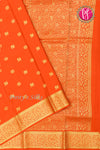Pure Mysore Crepe Silk Saree -Orange-PF85868