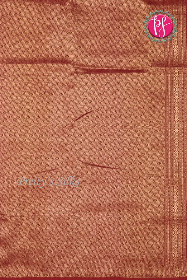 Pure Mysore Crepe Silk Saree Borderless -PA09550
