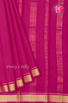 Pure Mysore Crepe Silk Saree-Mejentapink-PA20890