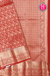 Pure Brocade Kanchipuram Silk Saree-Red-PA24536