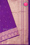 Pure Kanchipuram Silk Saree-Purple-PA20369