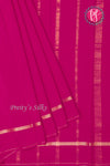 Pure Mysore Crepe Silk Saree-Rich Magentapink-PA19482