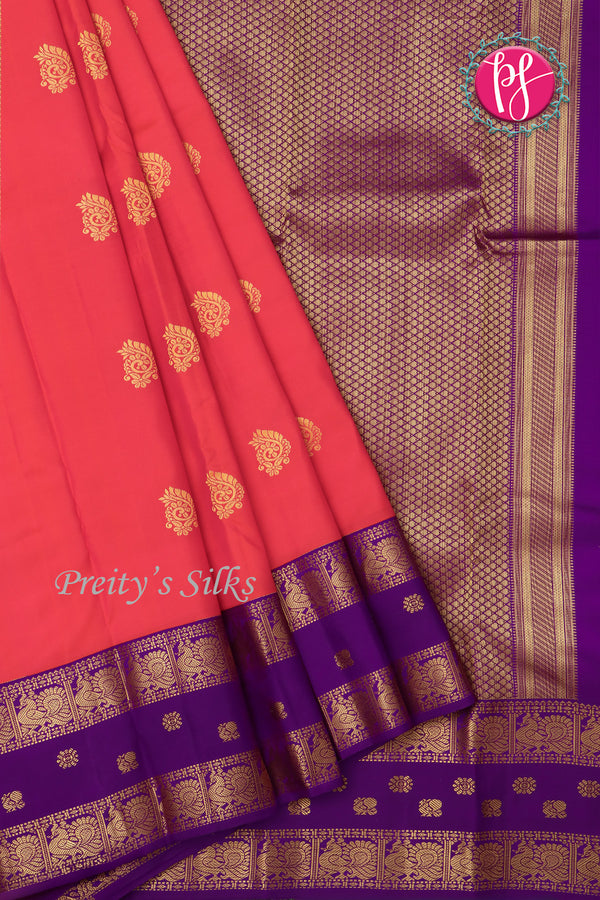 Pure Kanchipuram Silk Saree-PF75872