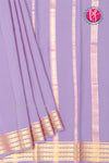 Pure Mysore Crepe Silk Saree-Mauve-PA19558